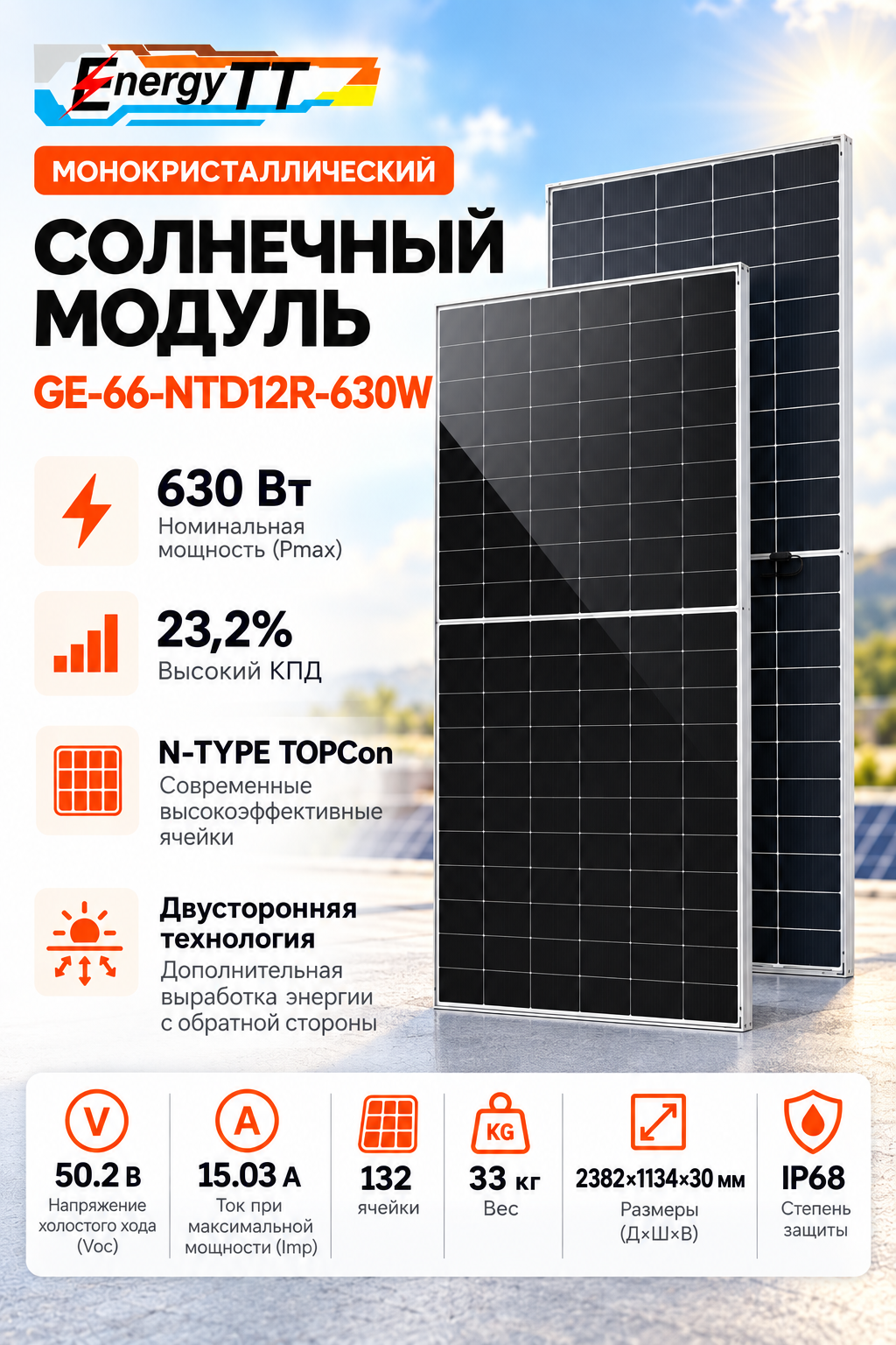 Карточка товара GE-66-NTD12R-630W
